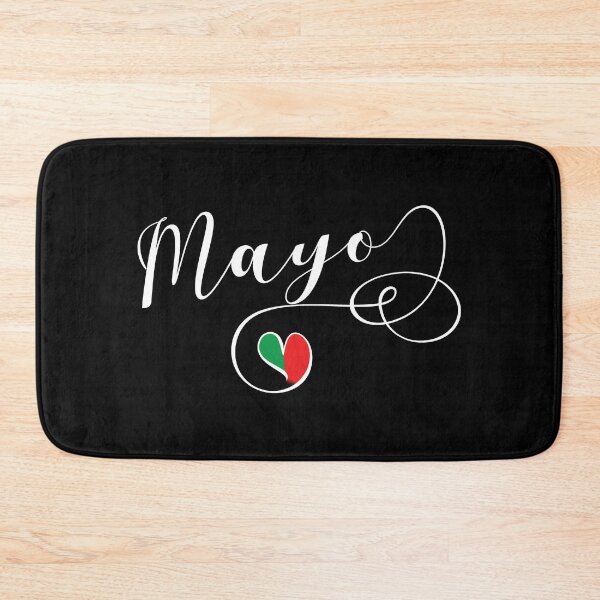 Item preview, Mayo County Colours Flag Heart, Maigh Eo, Ireland, Irish designed and sold by Celticana.