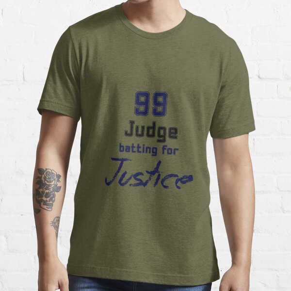 Aaron Judge 99 Batting for Justice Essential T-Shirt for Sale by Naomi  Gutierrez Parrish