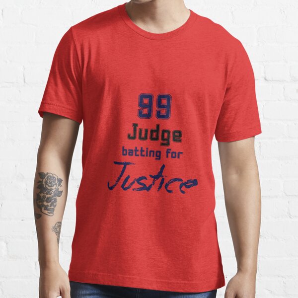 Aaron Judge 99 Batting for Justice Essential T-Shirt for Sale by Naomi  Gutierrez Parrish