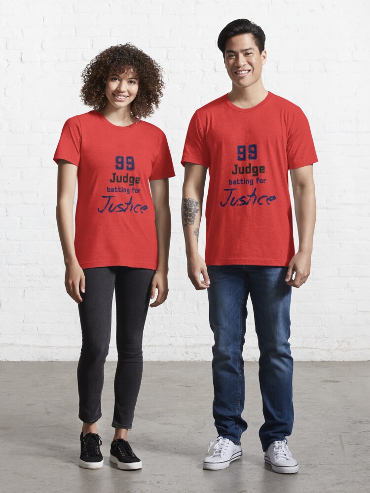 Aaron Judge 99 Batting for Justice Essential T-Shirt for Sale by Naomi  Gutierrez Parrish