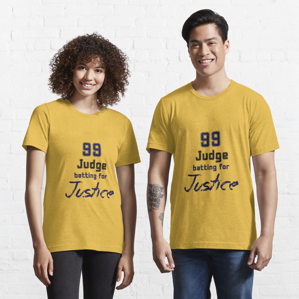 Aaron Judge 99 Batting for Justice Essential T-Shirt for Sale by Naomi  Gutierrez Parrish