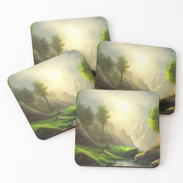 Item preview, Bosque verde y arte fluvial 2023 designed and sold by cardia1991.