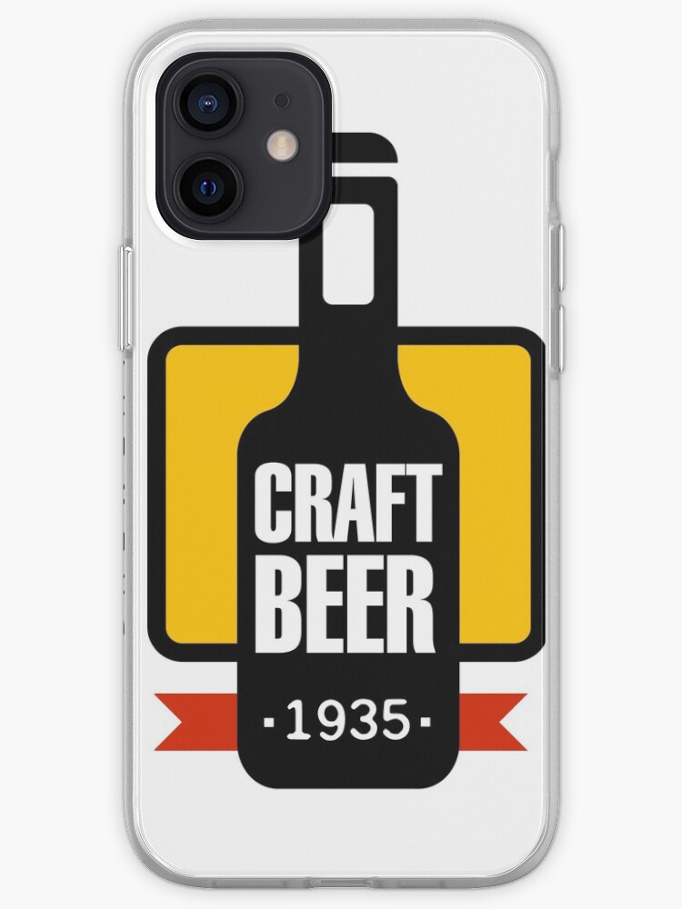 Craft Beer Logo Design Template Iphone Case Cover By Topvectors Redbubble