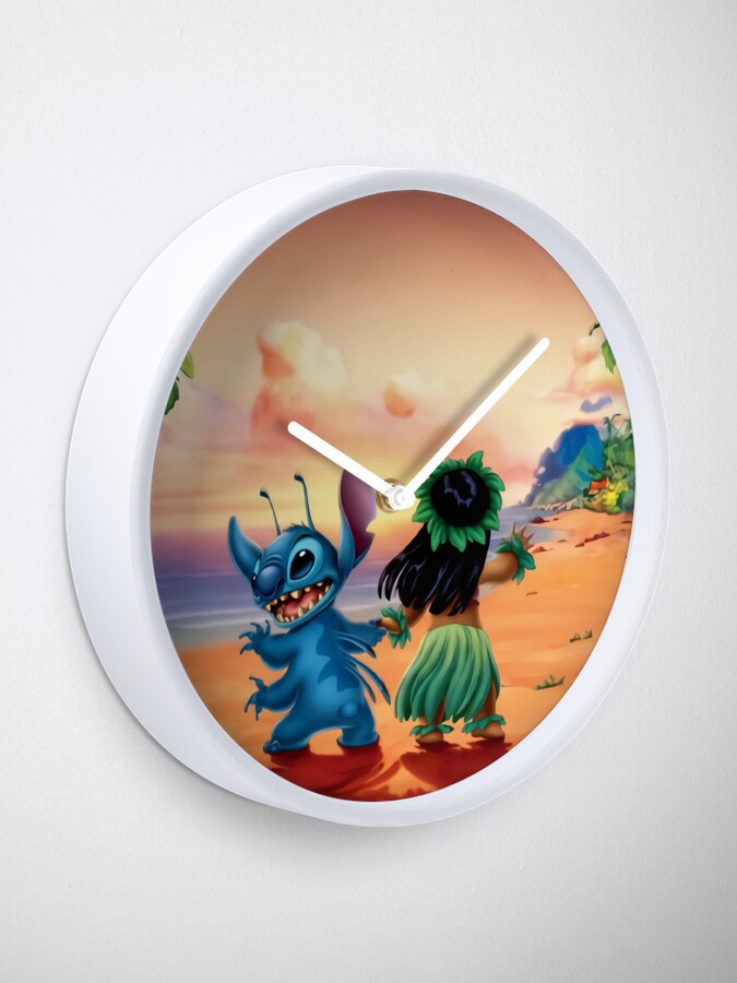 Disney Lilo and Stitch Alarm Clock Colorful LED Luminous Stitch