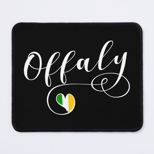 Item preview, Offaly County Colours Flag Heart, Uíbh Fhailí, Ireland, Irish designed and sold by Celticana.