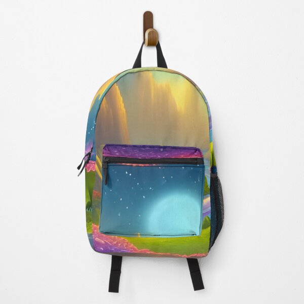 Item preview, Fabulous Magical Colorful Bright Cartoon Surreal Moonlit Night designed and sold by Olga Nagornaya.