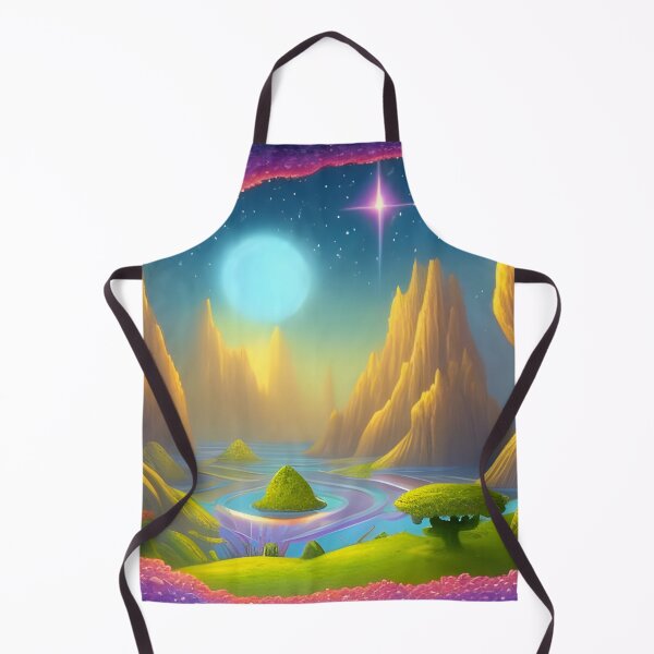 Item preview, Fabulous Magical Colorful Bright Cartoon Surreal Moonlit Night designed and sold by Olga Nagornaya.