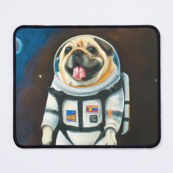Item preview, Pug Dog in Space, Pug Dog Gifts, Pug Gift Ideas, Funny Pug Dog Gifts designed and sold by MovieSetStories.