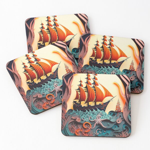 Item preview, Paper Craft Pirate Ship V1 designed and sold by GummywormDesign.