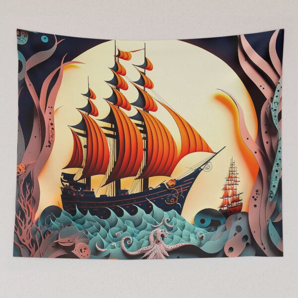 Item preview, Paper Craft Pirate Ship V1 designed and sold by GummywormDesign.