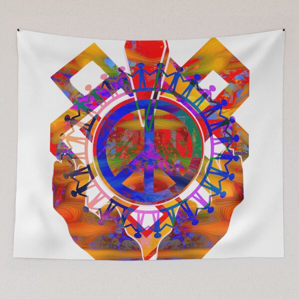 Item preview, PEACE HANDS AROUND THE GLOBE designed and sold by EdwardMonet.