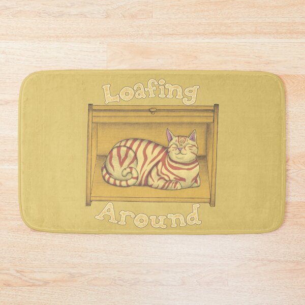 Item preview, Bread Box Cat - Loafing Around designed and sold by Spunwheel.