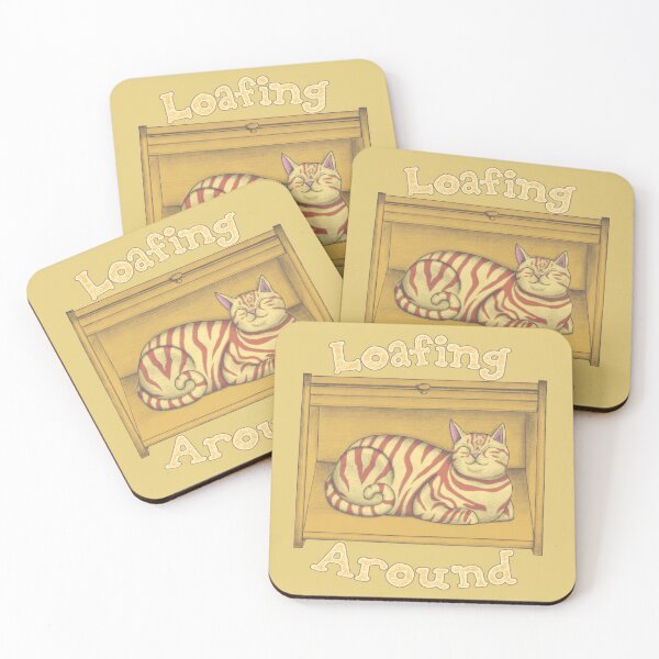 Item preview, Bread Box Cat - Loafing Around designed and sold by Spunwheel.