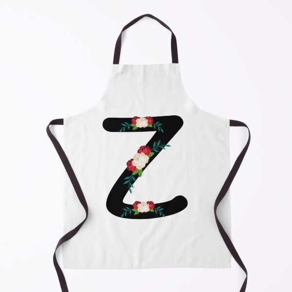 Item preview, Floral Black Monogram Z designed and sold by ModernStyleBoho.