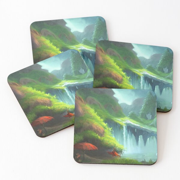 Item preview, Bosque verde y arte fluvial 2023 (v1) designed and sold by cardia1991.