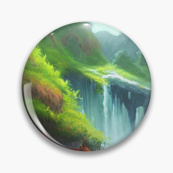 Item preview, Green Forest and River Art 2023 (v1) designed and sold by cardia1991.