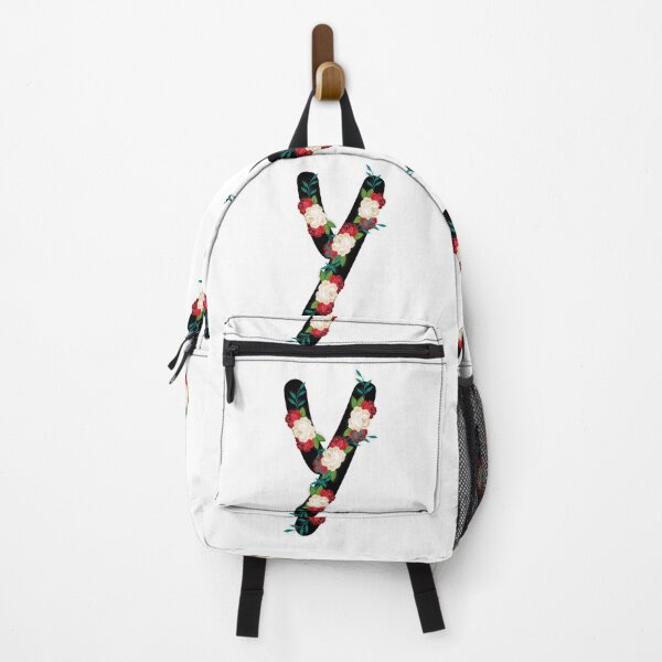 Item preview, Floral Black Monogram Y designed and sold by ModernStyleBoho.