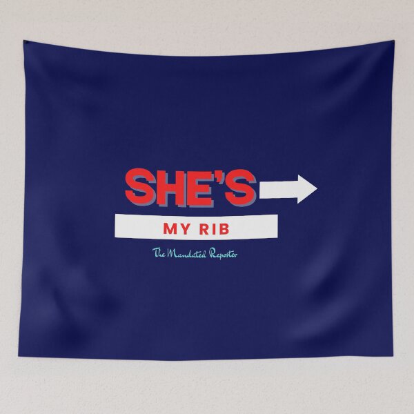 Item preview, She is My Rib (Husband and Wife Set) - Navy Blue designed and sold by TheReporter1.