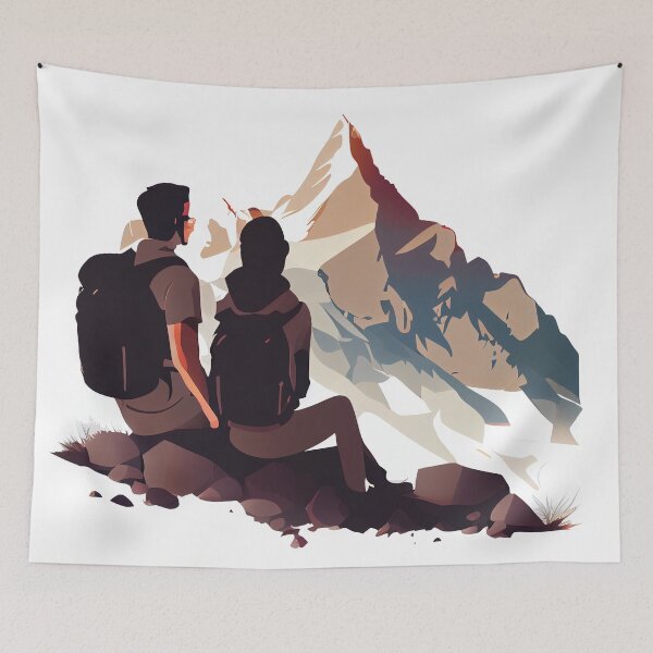 Item preview, Love, Hiking and Mountain Views - A Perfect Couple's Adventure! designed and sold by MrBeerholder.