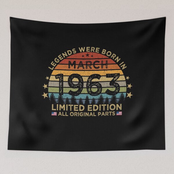 Item preview, Legends Were Born In March 1963 Limited Edition Patriotic designed and sold by cssdru.