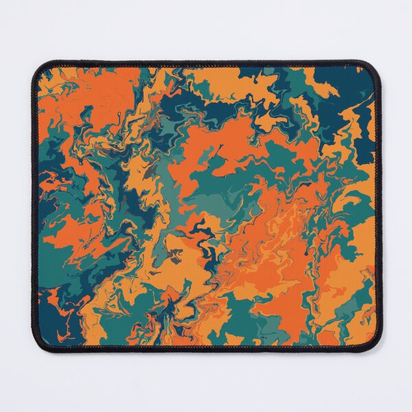 Item preview, Marbled orange - petrol designed and sold by Zeewind.