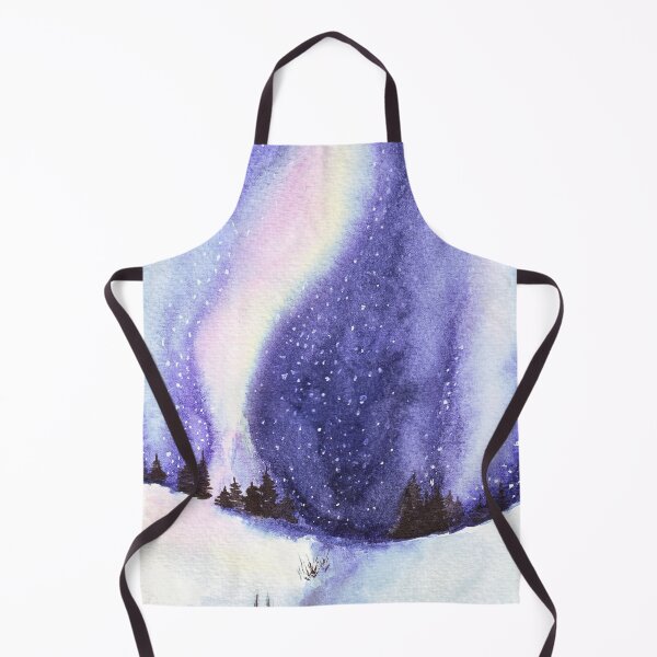 Item preview, Northern lights above Winter Wonderland designed and sold by Wolshebnaja.