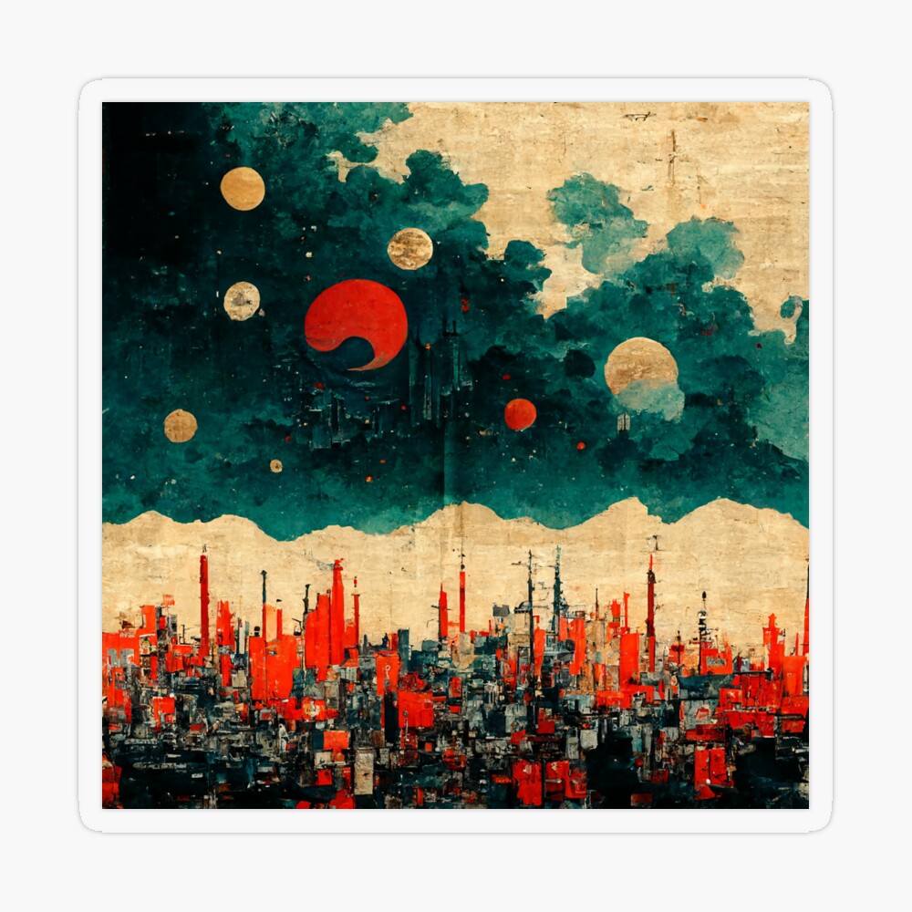 Ariake - Daybreak - Vintage Japanese Watercolor Art Print by Just Eclectic  - Pixels