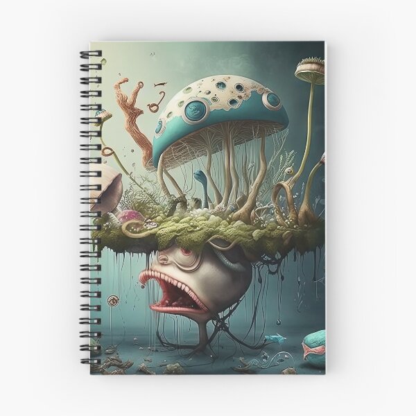 Item preview, Weird bizarre art design with a funny creature designed and sold by mrlongfield.