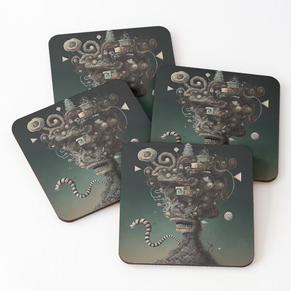 Item preview, Weird bizarre art design with a funny creature designed and sold by mrlongfield.
