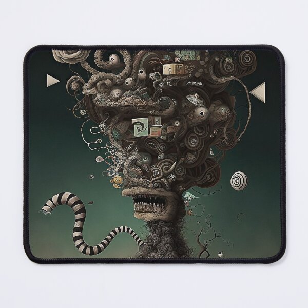 Item preview, Weird bizarre art design with a funny creature designed and sold by mrlongfield.