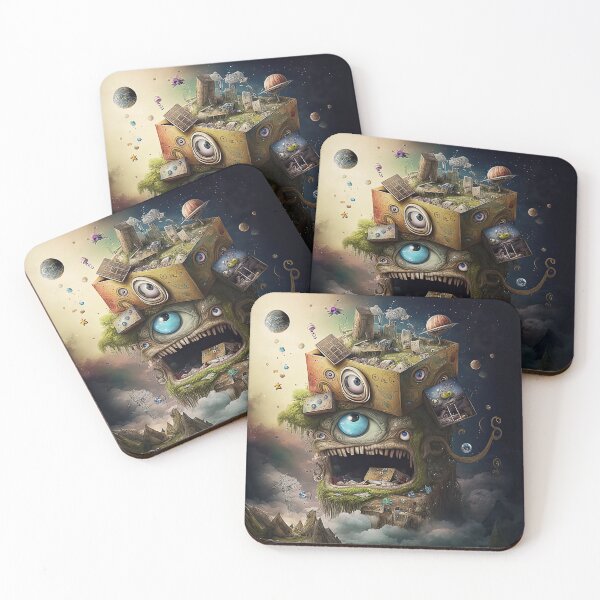 Item preview, Weird bizarre art design with a funny creature designed and sold by mrlongfield.