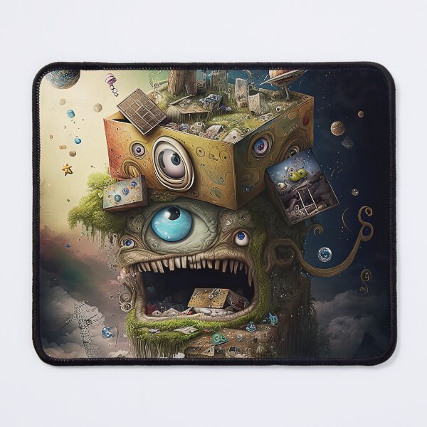 Item preview, Weird bizarre art design with a funny creature designed and sold by mrlongfield.