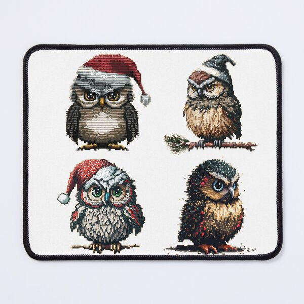 Item preview, Beautiful owls pattern - Pixel art designed and sold by Newtaste-Store.