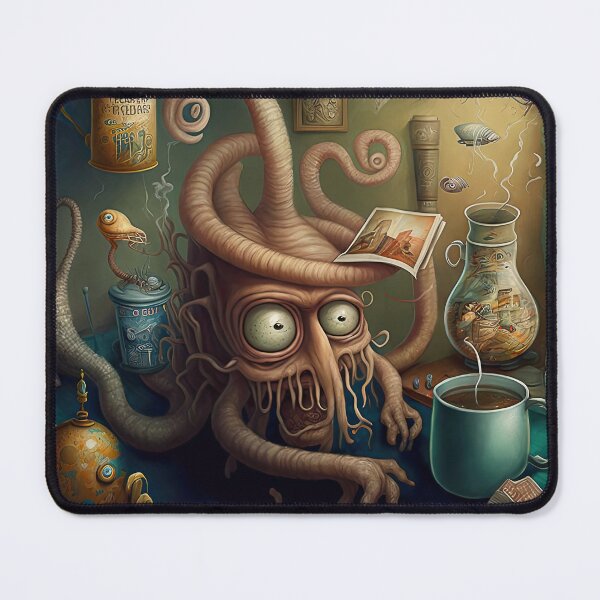 Item preview, Weird bizarre art design with a funny creature designed and sold by mrlongfield.