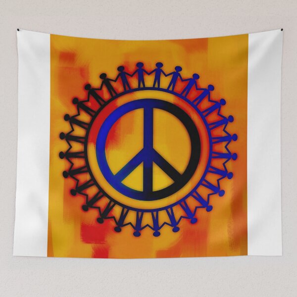 Item preview, PEACE HANDS AROUND THE GLOBE VIVID designed and sold by EdwardMonet.