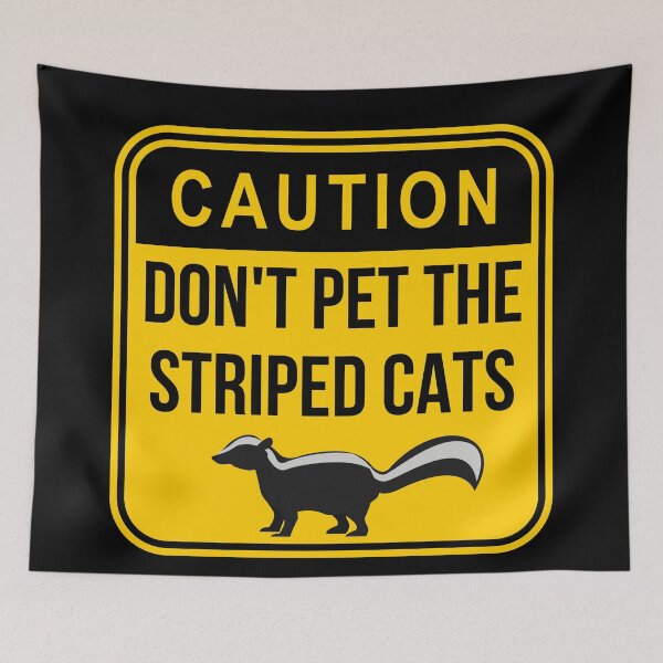 Item preview, Caution: Don't pet the striped cats designed and sold by Caregiverology.