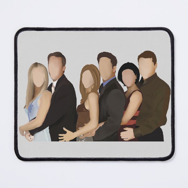 Item preview, Joey, Ross, Chandler, Phoebe, Monica, and Rachel hugging sticker designed and sold by occho97.