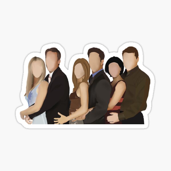 Friends TV Show Sticker Pack Ross Rachael Chandler Monica Phoebe Joey  Printable Sticker Inspired Sticker Laptop Sticker Set 