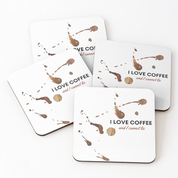 Item preview, I Love Coffee and I cannot lie designed and sold by Druid Print.
