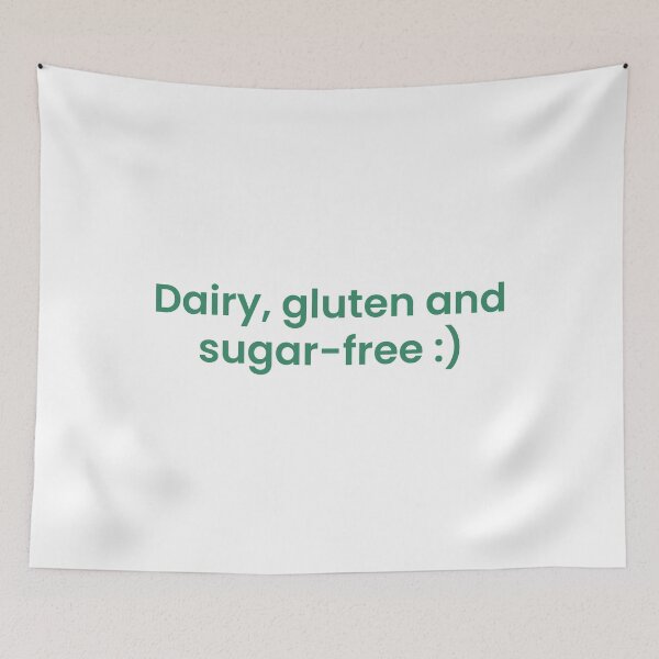 Item preview, Dairy, gluten and sugar free designed and sold by lettersbysid.