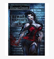 Sexy Vampire Girl Photographic Print