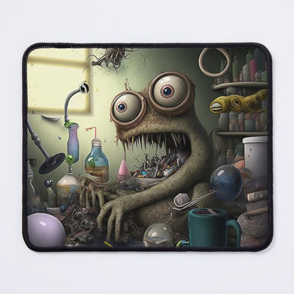 Item preview, Weird bizarre art design with a funny creature designed and sold by mrlongfield.