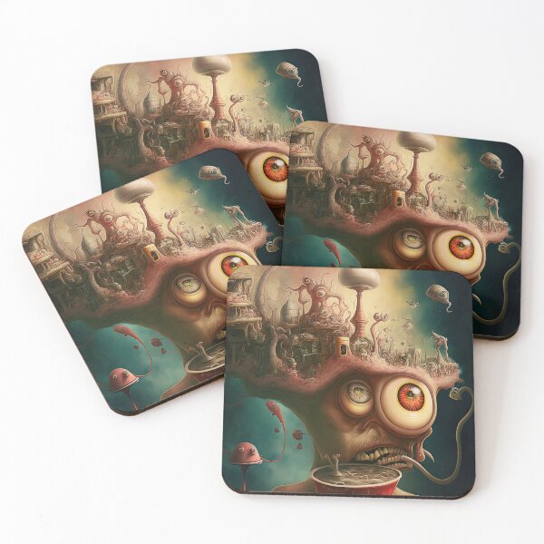 Item preview, Weird bizarre art design with a funny creature designed and sold by mrlongfield.
