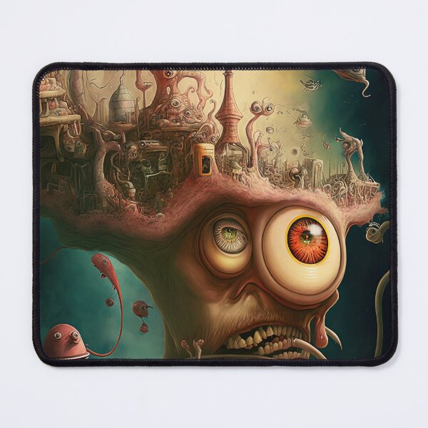 Item preview, Weird bizarre art design with a funny creature designed and sold by mrlongfield.