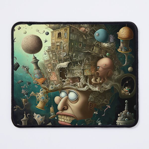 Item preview, Weird bizarre art design with a funny creature designed and sold by mrlongfield.