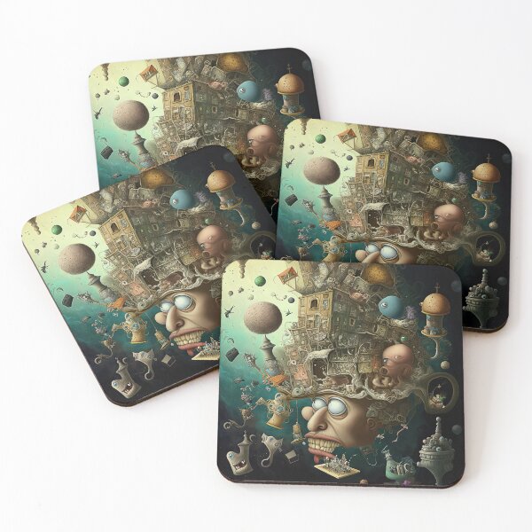 Item preview, Weird bizarre art design with a funny creature designed and sold by mrlongfield.
