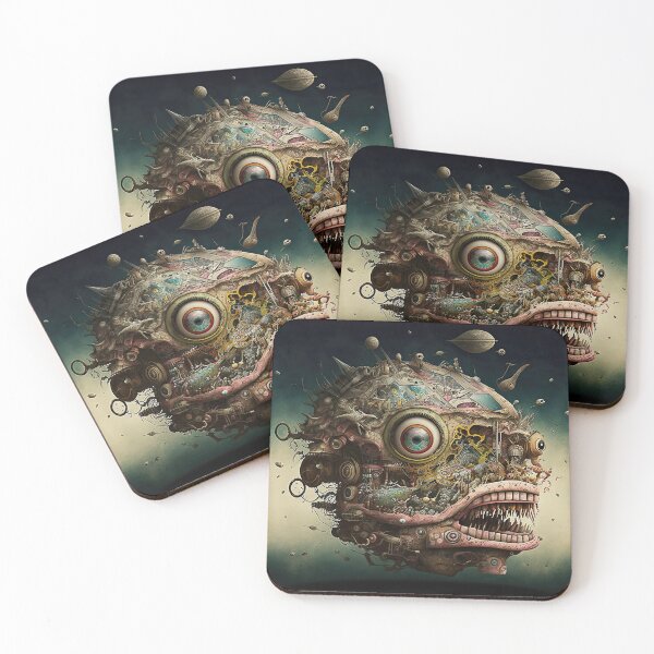 Item preview, Weird bizarre art design with a funny creature designed and sold by mrlongfield.