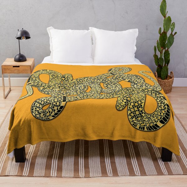 Item preview, Snake Art - Reptile Lover, Gold and Black Snake designed and sold by LaRoach Digital Arts.