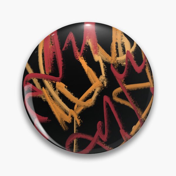 Item preview, Flames Fire Doodle Scribble Red Orange Yellow Abstract Oil Pastel designed and sold by hopecope.