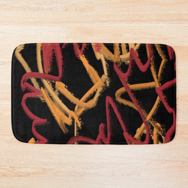 Item preview, Flames Fire Doodle Scribble Red Orange Yellow Abstract Oil Pastel designed and sold by hopecope.